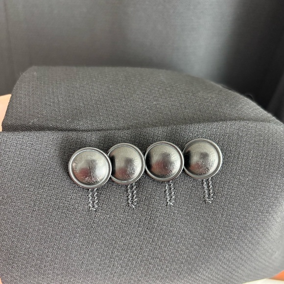 BOSS Hugo Boss Men's Classic Virgin Wool Sport Black Blazer HB Embroidered Crest - Picture 5 of 15